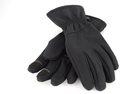 Тактичні рукавички теплі softshell 9100_XL_Black - зображення 6