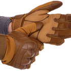 Перчатки тактические с закрытыми пальцами Zelart 8797 размер XL Khaki - изображение 4