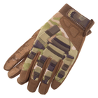 Рукавички тактичні із закритими пальцями Zelart 8799 розмір XL Camouflage Multicam - зображення 3