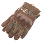 Рукавички тактичні із закритими пальцями Zelart Military Rangers 9879 розмір L Camouflage - зображення 5