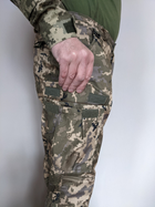 Штаны софтшелл softshell на флисе тактические, военные ВСУ зимние пиксель Размер L (50) - изображение 8