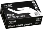 Нітрилові рукавиці Paclan Expert L 100 шт. Чорні (5900942137923) - зображення 1