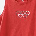 Koszulka na ramiączkach młodzieżowa dziewczęca 5.10.15 Mix And Match 4I4027 158 cm Czerwona (5902361970365) - obraz 3