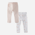 Повзунки для новонароджених 5.10.15 Underwear 6W4104 56 см 2 шт Рожевий/Білий (5901463119627) - зображення 2