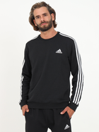 Bluza bez kaptura męska Adidas 3 Stripe GK9106 M Czarna (4064045348394 ) - obraz 3