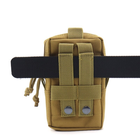 Підсумок тактичний із системою MOLLE Harness, сумочка для шлейки Коричневий (121-KHAKI) - зображення 3