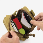 Підсумок тактичний із системою MOLLE Harness, сумочка для шлейки Коричневий (121-KHAKI) - зображення 6