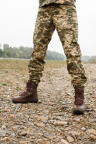 Берцы военные для мокрой погоды. Мужские тактические лёгкие боевые ботинки ALTBERG WARRIOR AQUA 41 коричневые - изображение 3