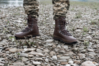 Берцы военные для мокрой погоды. Мужские тактические лёгкие боевые ботинки ALTBERG WARRIOR AQUA 41 коричневые - изображение 7