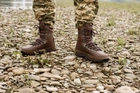 Берцы военные для мокрой погоды. Мужские тактические лёгкие боевые ботинки ALTBERG WARRIOR AQUA 38 коричневые - изображение 7