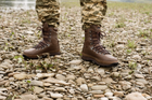 Берцы военные для мокрой погоды. Мужские тактические лёгкие боевые ботинки ALTBERG WARRIOR AQUA 40 коричневые - изображение 11