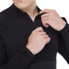 Чоловіча тактична сорочка чорна з довгим рукавом ZEPMA Поліестер Бавовна (TY-7492) XXL - зображення 3