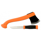Набор Morakniv Outdoor Kit Orange Нож Outdoor 2000 + Топор Camping axe Нержавеющая сталь Оранжевый - изображение 2