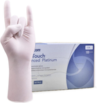 Рукавички нітрилові Medicom SafeTouch® Platinum White без пудри текстуровані розмір XS 500 шт. Білі (3.6 г)