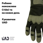 Перчатки тактические полнопалые, сенсорные Prometey UAD Олива L - изображение 2