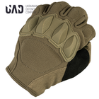 Перчатки тактические полнопалые, сенсорные c защитой Atlant UAD Койот S - изображение 4