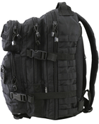 Рюкзак тактичний KOMBAT UK Hex-Stop Small Molle Assault Pack, чорний, 28л - зображення 3