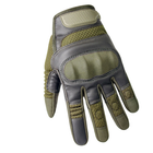 Перчатки тактические сенсорные Hard Knuckle Green XL - изображение 2