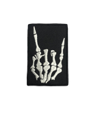 Шеврон на липучке Рука Скелет Коза 9см х 6см (12111) - изображение 1