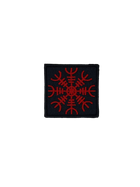 Шеврон на липучці Шолом жаху оберіг на удачу 4.8см квадрат 4.8 см x 4.8 см чорний (12114) - зображення 1