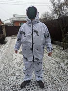 Масхалат костюм зимний Военный Дождевик Тактический камуфляж белый - изображение 3