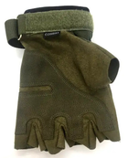 Перчатки Combat тактические беспалые олива XL (00-00007494) - изображение 5