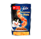 Вологий корм для кішок Felix Sensations Jellies з яловичиною та томатами в желе 85 г