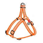 Шлейка для собак крупных пород WAUDOG Waterproof с QR-паспортом, светоотражающая, металлическая пряжка-фастекс, L, ширина 25 мм, охват 60–90 см, цвет оранжевый, арт. 26204