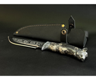Охотничий нож MASTERKRAMI "Кабан" сталь 40х13 мельхиор - изображение 1