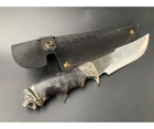 Охотничий нож MASTERKRAMI "Лев" сталь 40х13 мельхиор - изображение 3