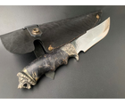 Охотничий нож MASTERKRAMI "Лев" сталь 40х13 мельхиор - изображение 4