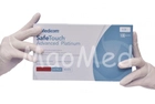 Перчатки нитриловые Medicom SafeTouch® Platinum White без пудры текстурированные размер S 100 шт. Белые (3.6 г) - изображение 1
