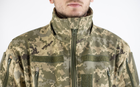 Военная зимняя куртка пиксель ММ-14 ВСУ (Softshell+пух), XL - изображение 9