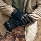 Тактичні рукавички з кастетом чорні Logos 3299b M - зображення 1