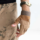 Тактические перчатки беспалые койот 2764k XL - изображение 1