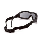 Балістичні окуляри з ущільнювачем Pyramex V3T Gray (Anti-Fog) - зображення 4