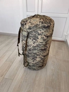 Сумка баул-рюкзак вологозахисний тактичний армійський військовий 120л 82*42 см Піксель - зображення 3