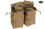 Подвійна сумка для магазинів 7,62 AK M14 MOLLE MIL-TEC COYOTE - зображення 3