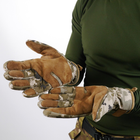 Тактические штурмовые зимние перчатки для ВСУ Softshell пиксель M - изображение 2