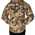 Військова тактична зимова куртка Softshell мультикам L - зображення 7