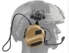 Навушники активні шумоподавлюючі Earmor Койот (Coyote) М32Н з кріпленням під шолом - зображення 4