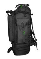 Тактический туристический армейский супер-крепкий рюкзак 5.15.b на 100 литров Черный - изображение 3