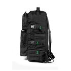 Тактический походный супер-крепкий рюкзак 5.15.b на 40 литров Черный с поясным ремнем - изображение 3