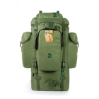 Туристичний армійський міцний рюкзак 5.15.b 75 літрів Олива - зображення 2