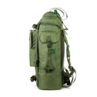 Туристичний армійський супер-міцний рюкзак 5.15.b 75 к. с ортопедичесой пластиною Олива. - зображення 4