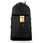 Тактичний військовий туристичний супер-міцний рюкзак 5.15.b 60 літрів Чорний. - зображення 2