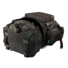 Туристичний армійський супер-міцний рюкзак 5.15.b 75 к. с ортопедичесой пластиною Чорний. - зображення 6