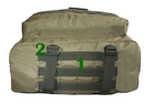 Тактичний похідний міцний рюкзак 5.15.b 40 літрів койот - зображення 7