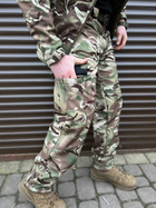 Тактические штаны soft shell мультикам ВСУ Premium, Военные штаны мультикам ЗСУ, Тактические штаны на флисе 54р. - изображение 3