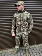 Тактичні штани soft shell мультикам ВСУ Premium, Військові штани мультикам ЗСУ, Тактичні штани на флісі 54р. - зображення 5